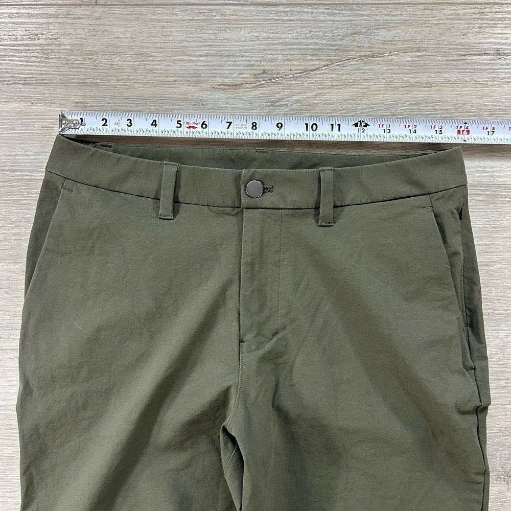 Lululemon ABC 31x31 Classic Fit Trouser Cotton VersaTwill Green LM5AX5S